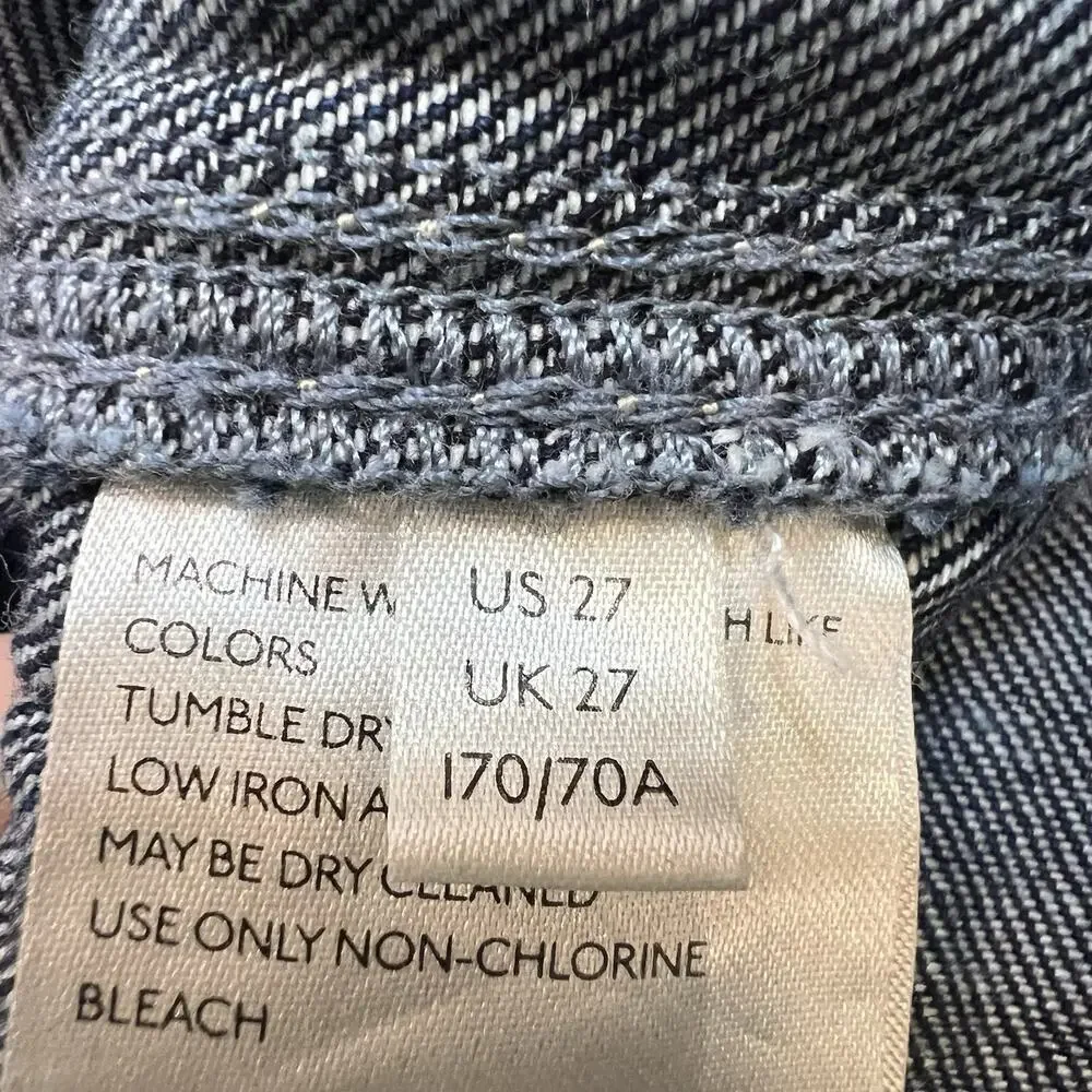 We The Free Blue Button Fly Straight Leg Denim Jeans Women’s Size 27 OB1084373 - Picture 7 of 9